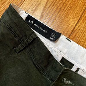 Armani Exchange Chinos, Dark Olive Green